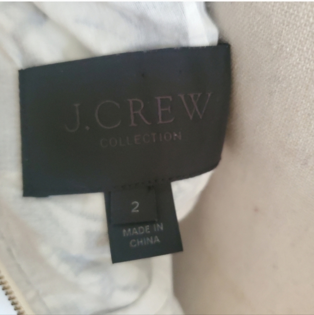 J. Crew Collection Floral Embroidered Zip Back Dress - Picture 11 of 12